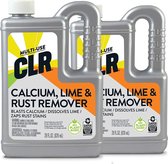 CLR Calcium, Kalk, Roest Verwijderaar - Roestvlekken en Kalk Vlekken behandeling  - 80% plantaardig - Vaatwasserreiniger- 2 x 828 ml -