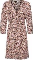 Vero Moda VMVICTORIA 3/4 ROUCHING DRESS Black Dames Jurk - Maat S