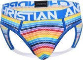 Andrew Christian - Sunset Stripe Mesh Locker Room - Maat XL - Jockstrap - Heren Ondergoed