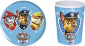 Paw Patrol Set  Bord + Beker - Ontbijt - Kinderen - Drinkbeker - Chase - Rubble - Marshall