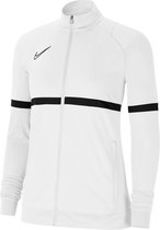 Nike Dry Academy 21 Sportjas - Maat XL  - Vrouwen - wit - zwart