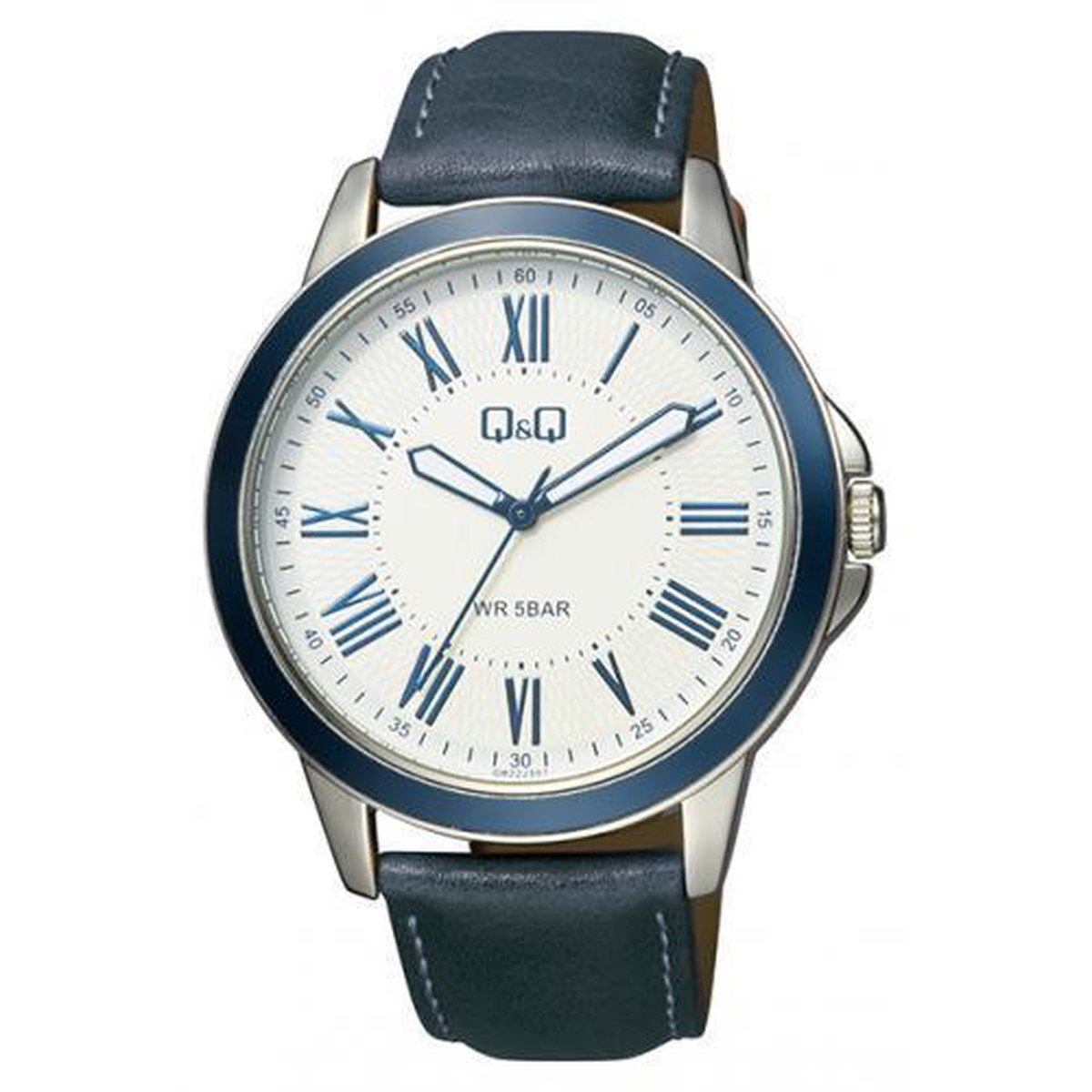 Mooi groot Sportief QQ heren horloge - B22J317Y-Blauw