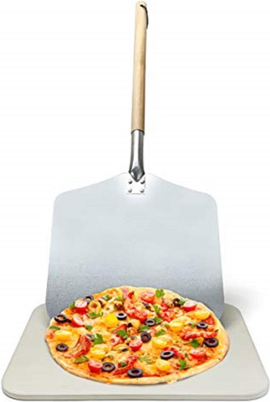 Italian Pizza Stone & Pizza Peel Set Pizza Stone for Oven Use at Home