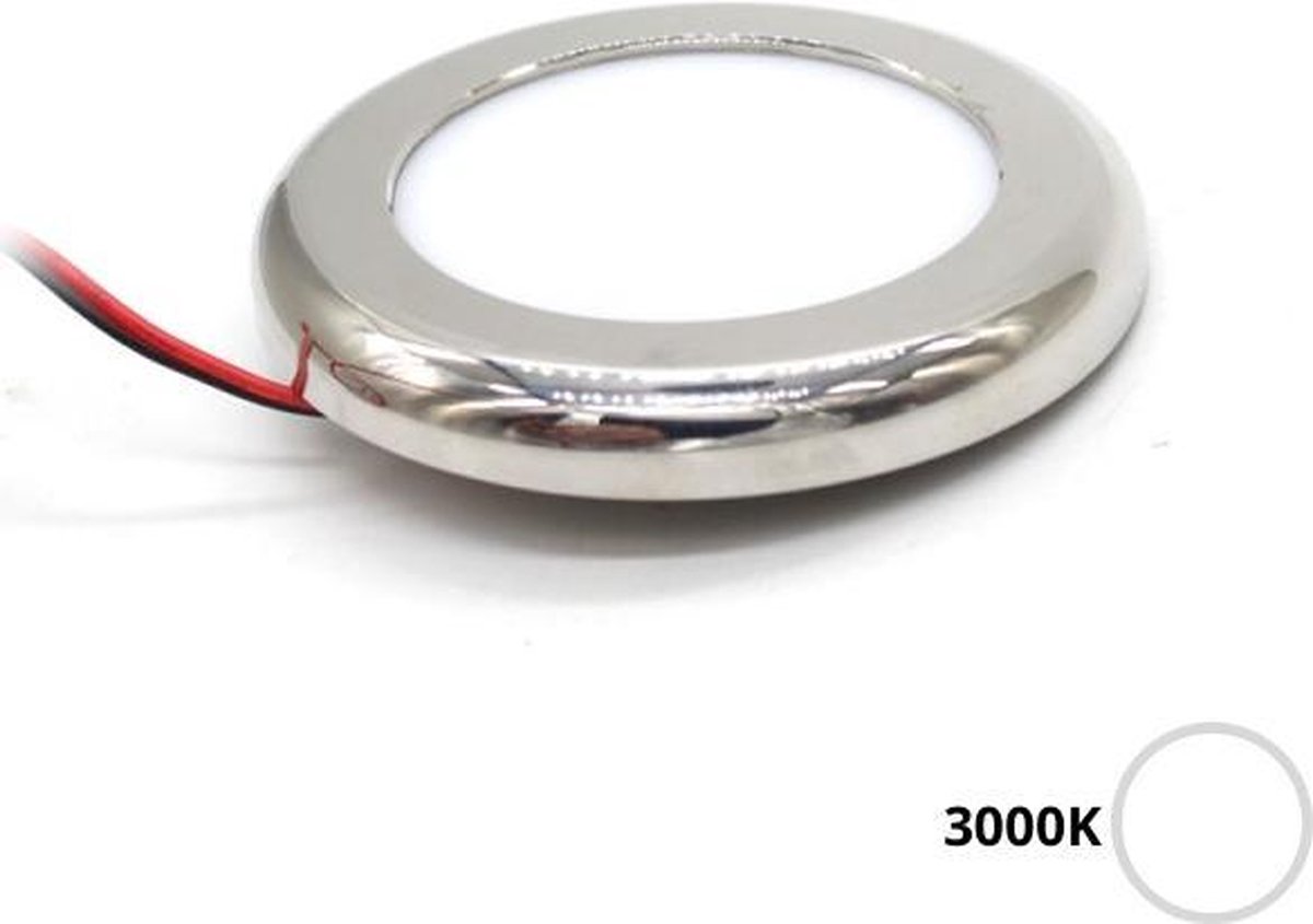 Apache PROLED - Dimbare touch LED plafonnière/plafond verlichting - 3000K - RVS 316L - IP65