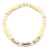 Musthaves-Kralenarmband-Elastiek-goud/wit/beige
