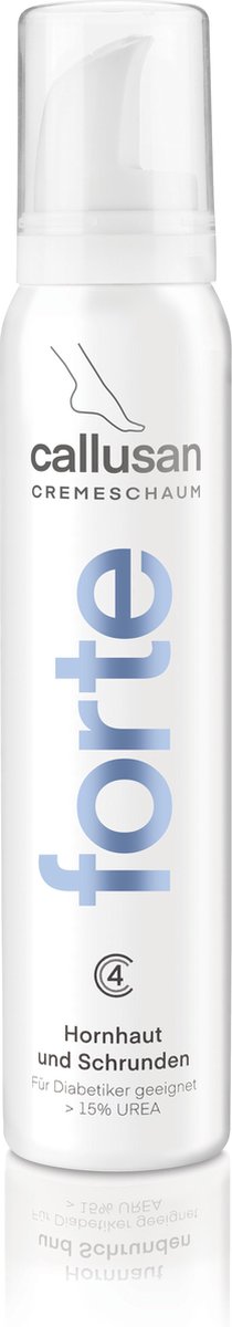 Callusan Forte Cremeschuim 125ml - Intensieve zorg voor vergevorderde eeltplekken en kloven - 15% ureum - sheaboter - vrij van geur- en kleurstoffen - geschikt voor diabetici