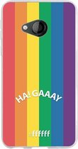 6F hoesje - geschikt voor HTC U Play -  Transparant TPU Case - #LGBT - Ha! Gaaay #ffffff