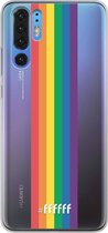 6F hoesje - geschikt voor Huawei P30 Pro -  Transparant TPU Case - #LGBT - Vertical #ffffff