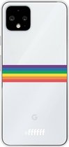 6F hoesje - geschikt voor Google Pixel 4 -  Transparant TPU Case - #LGBT - Horizontal #ffffff