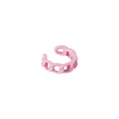 Bukuri Jewelry - Candy Earcuff Knopen - roze - verstelbaar - one size