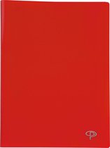 Pergamy showalbum, voor ft A4, met 30 transparante tassen, rood