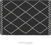 Vloerkleed Zwart Met Patroon 120x170