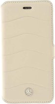 Mercedes-Benz Leather Waves Book Case - Geschikt voor Apple iPhone 7/8/SE2020/SE2022 (4.7") - Grijs