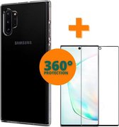 Samsung Galaxy Note 10 Plus Front & Back Protection | 1x Samsung Galaxy Note 10 Plus Screenprotector | 1x Samsung Galaxy Note 10 Plus Silicone case