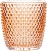 Theelichthouder Glas Spray - Waxinelichthouder - Bubbles Terracotta - ø9cm