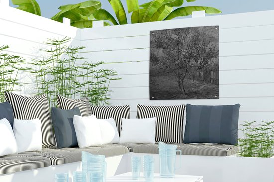 Posters de jardin Le pêcher rose - Peinture de Vincent van Gogh - 50x50 cm
