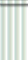 ESTAhome behang strepen regenboog mintgroen - 138926 - 53 cm x 10.05 m