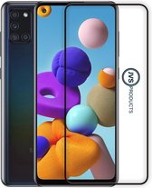 Screenprotector geschikt voor Samsung Galaxy A21 - Premium - Volledig bedekt - Edge to edge - Tempered Glass - Beschermglas - Glas - Transparant