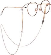 zonnebril koord | zonnebrilkoord | brillen koord | brillenkoord | zonnebrilkoordje | mode accessoires | goudkleurig | ketting dames | ketting dames met pijltjes |