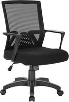 VillaMeubels™ Ergonomische Bureaustoel - Mesh - Zwart - Bureaustoelen voor volwassenen - Gaming Bureaustoel