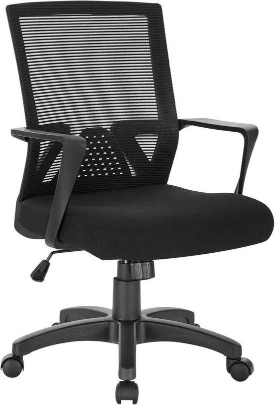 VillaMeubels™ Ergonomische Bureaustoel - Mesh - Zwart - Bureaustoelen voor volwassenen - Gaming Bureaustoel - VillaMeubels™