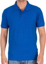 1 Pack- Royal blue Men Polo Shirt Piqué Maat M - Stofdichtheid: 220 g / m2