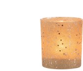 J-Line T-Lichthouder Sterretjes Glas Goud Set van 4 stuks