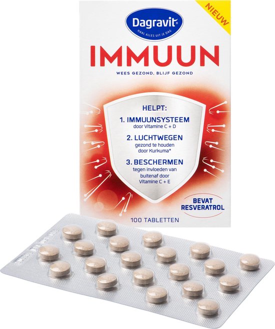 Bewijzen Ook Denken Dagravit Immuun Multivitamine - Vitaminen - 100 tabletten | bol.com