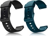 Smartwatch-Trends S205L – Vervanging Horlogeband –  Siliconen bandje - Zwart en Groen