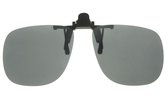 Polariserende Grey Pilot Clip-On Opzetter Zonnebril Voorhanger Opzetbril Overzet Overzetzonnebril