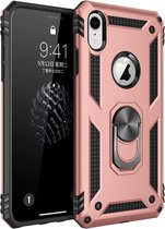 Apple iPhone XR | Roze | Magneet voor autohouder - met Kickstand