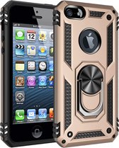Apple iPhone 6 - 6s | Goud | Magneet voor autohouder - met Kickstand