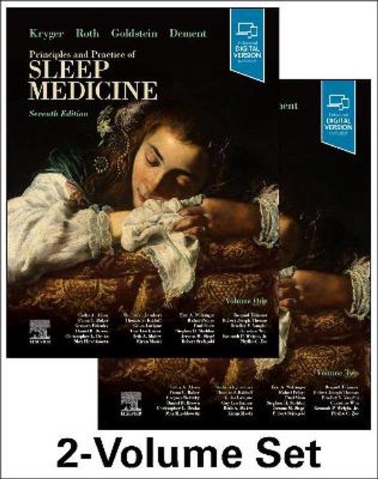 Livre "Principles and Practice of Sleep Medicine", 7e édition, lot de 2 volumes avec version numérique.