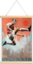 JUNIQE - Posterhanger One Love Arsenal -30x45 /Blauw & Rood