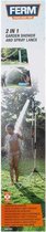 2 in 1 Tuindouche & Sproeilans – Instelbare hoogte 149 – 190cm & 180° verstelbare douchekop