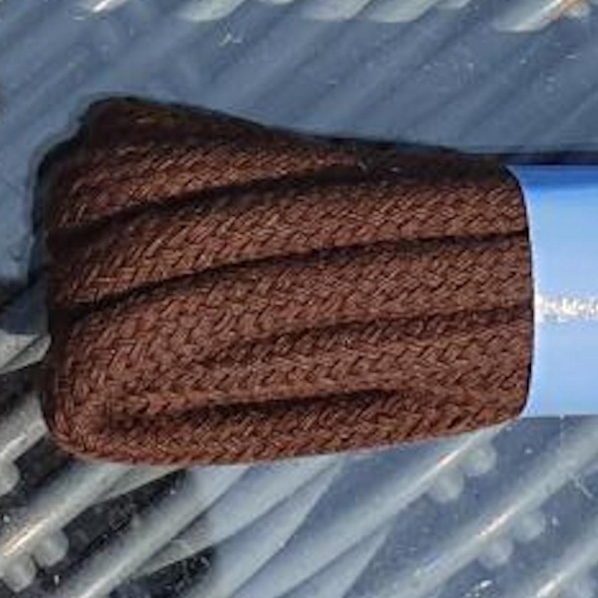 Dikke ronde werkschoen veters - Donker bruin, .70cm