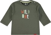 Babyface T-Shirt Long Sleeve Jongens T-shirt - Dark Green - Maat 74