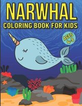 Narwhal Coloring Book For Kids Ages 4-8