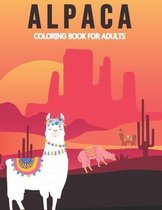 Alpaca coloring book for adults