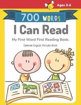 700 Words I Can Read My First Word First Reading Book. German English Picture Book