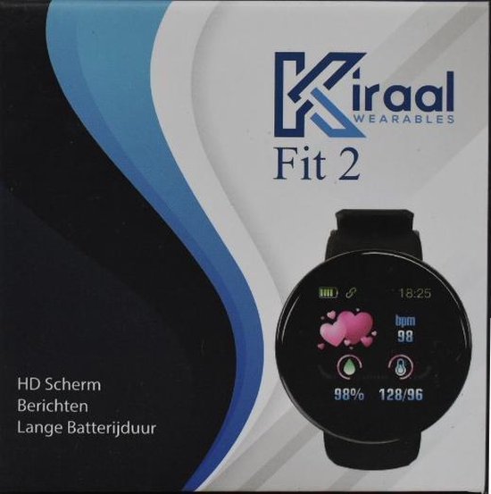 Kiraal Fit 2 Stappenteller Activity Tracker Temperatuurmeter