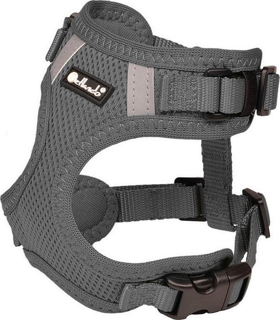 Petlando Mesh Vest Antraciet grijs - voor hele kleine hondjes - XXS borstomvang 25-34 cm