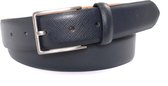 Riem navy leren