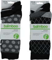 Heren bamboe sokken - Multi grey - 6 Paar - Maat 39-42