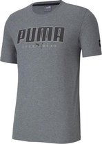 Puma Athletics Tee - Grijs- Heren - Maat L