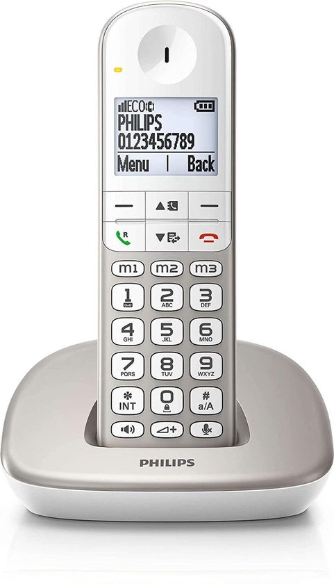 Philips XL4901S - Draadloze Senioren Telefoon met 1 Handset Grote Toetsen,... | bol.com