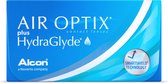 +5.00 - Air Optix® Plus Hydraglyde® - 6 pack - Maandlenzen - BC 8.60 - Contactlenzen