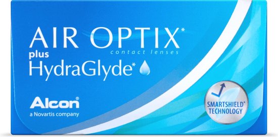 -4,50 Air Optix plus HydraGlyde [6-pack] (lentilles mensuelles) - lentilles de contact
