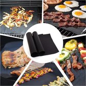 Grill matten - Teflon - Zwart - 6 Stuks