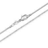 Snake - Basis -Halsketting -Zilver 60 cm 1 mm- Charme Bijoux